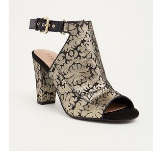 Torrid BROCADE ANKLE STRAP HEELS (WIDE WIDTH)